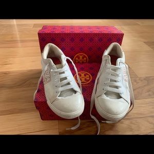 Tory Burch Logo Sneakers Size 8